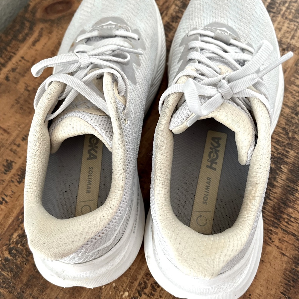 Hoka Women's Light Gray Athletic Shoes - Picture 3 of 6
